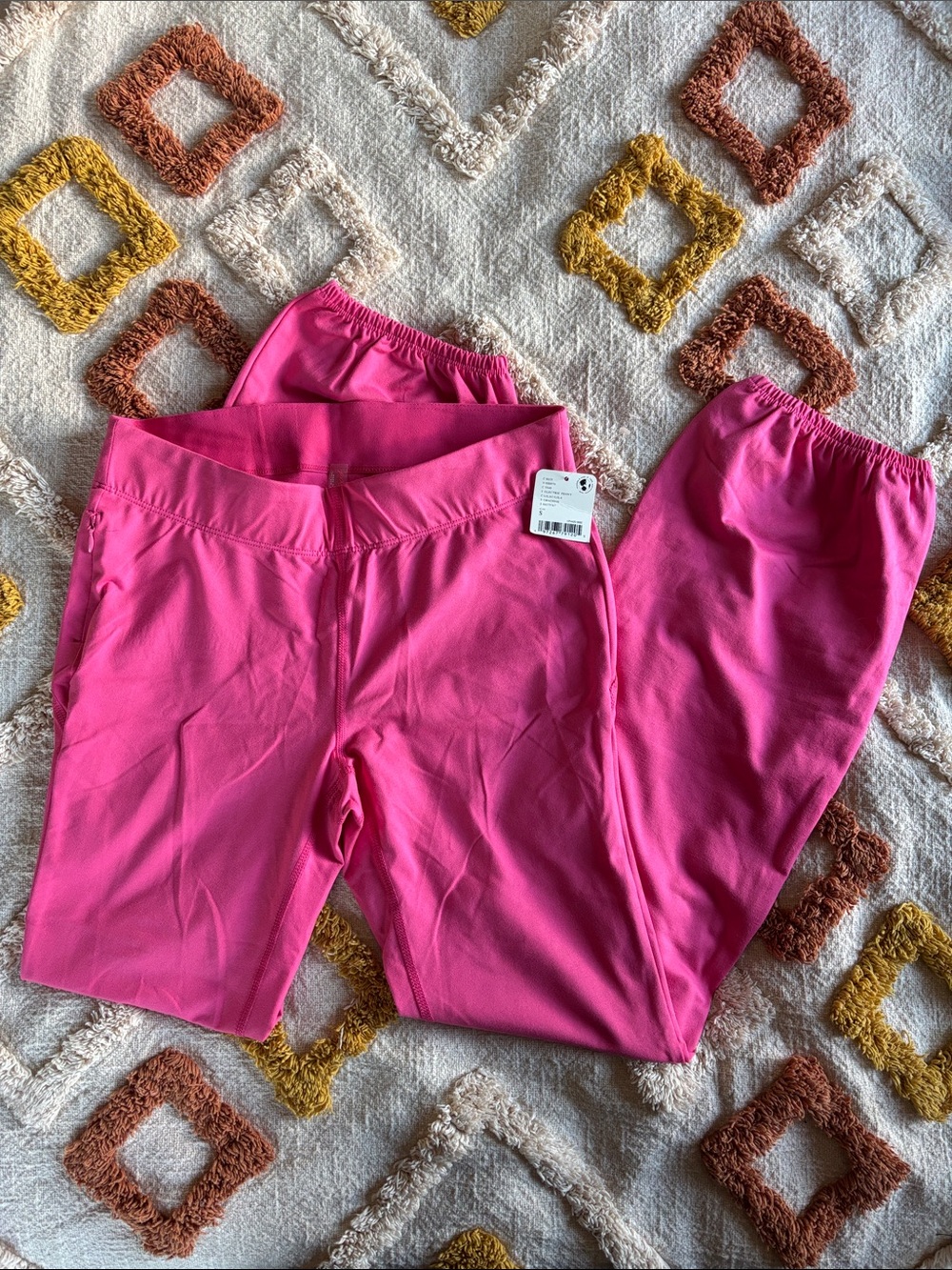 Free People Hot Pink High-Rise Leggings